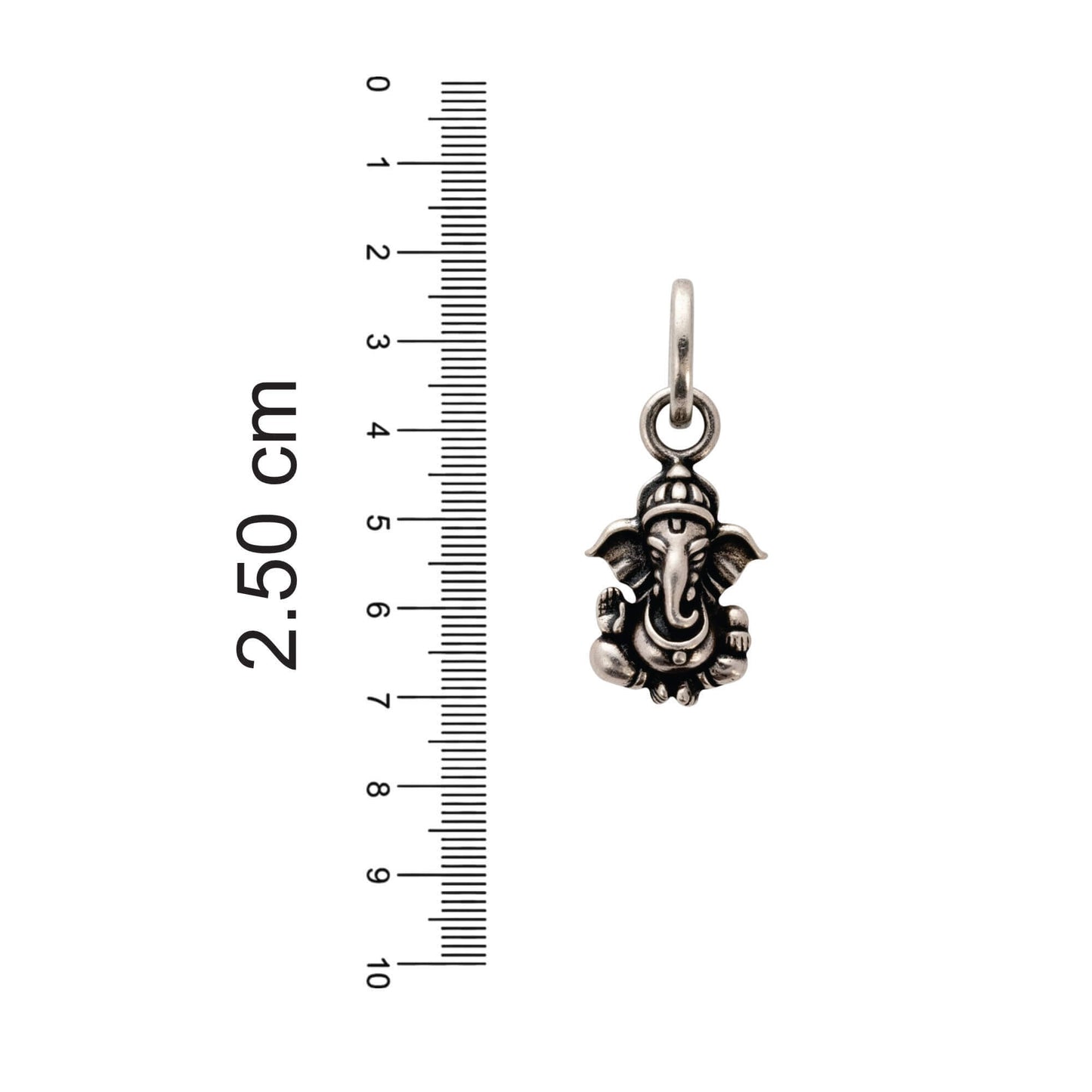 Azita 925 Sterling Silver God Ganesh Pendant for Men and Women without chain with Certificate of Authenticity and 925 Stamp