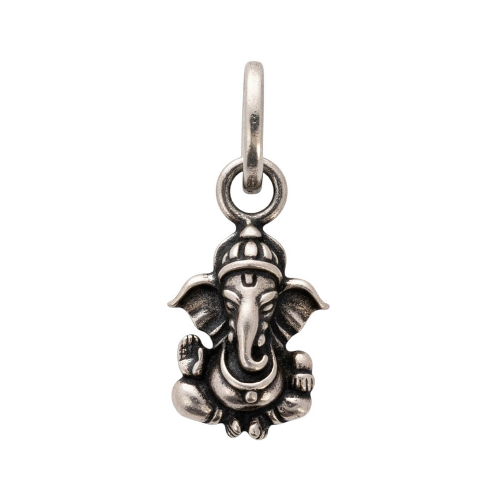 Azita 925 Sterling Silver God Ganesh Pendant for Men and Women without chain with Certificate of Authenticity and 925 Stamp