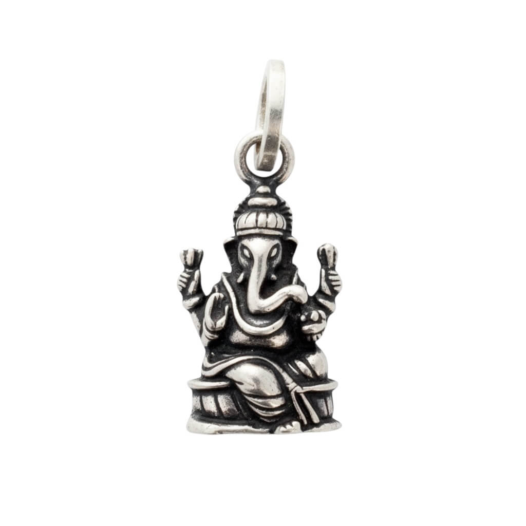 Azita 925 Sterling Silver God Ganesh Pendant for Men and Women without chain with Certificate of Authenticity and 925 Stamp