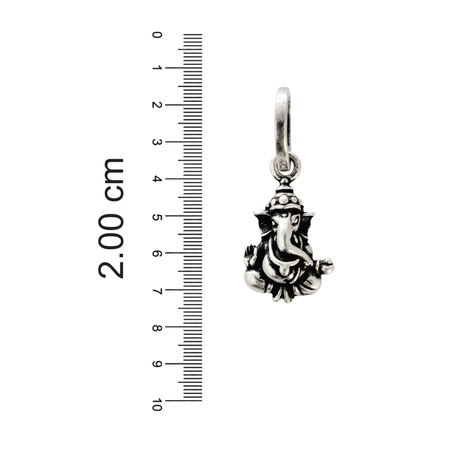Azita 925 Sterling Silver God Ganesh Pendant for Men and Women without chain with Certificate of Authenticity and 925 Stamp |Vinayaka|