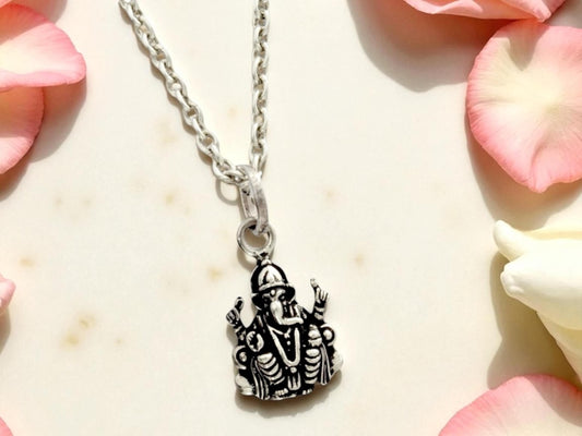 Azita 925 Sterling Silver God Ganesh Pendant for Men and Women without chain with Certificate of Authenticity and 925 Stamp