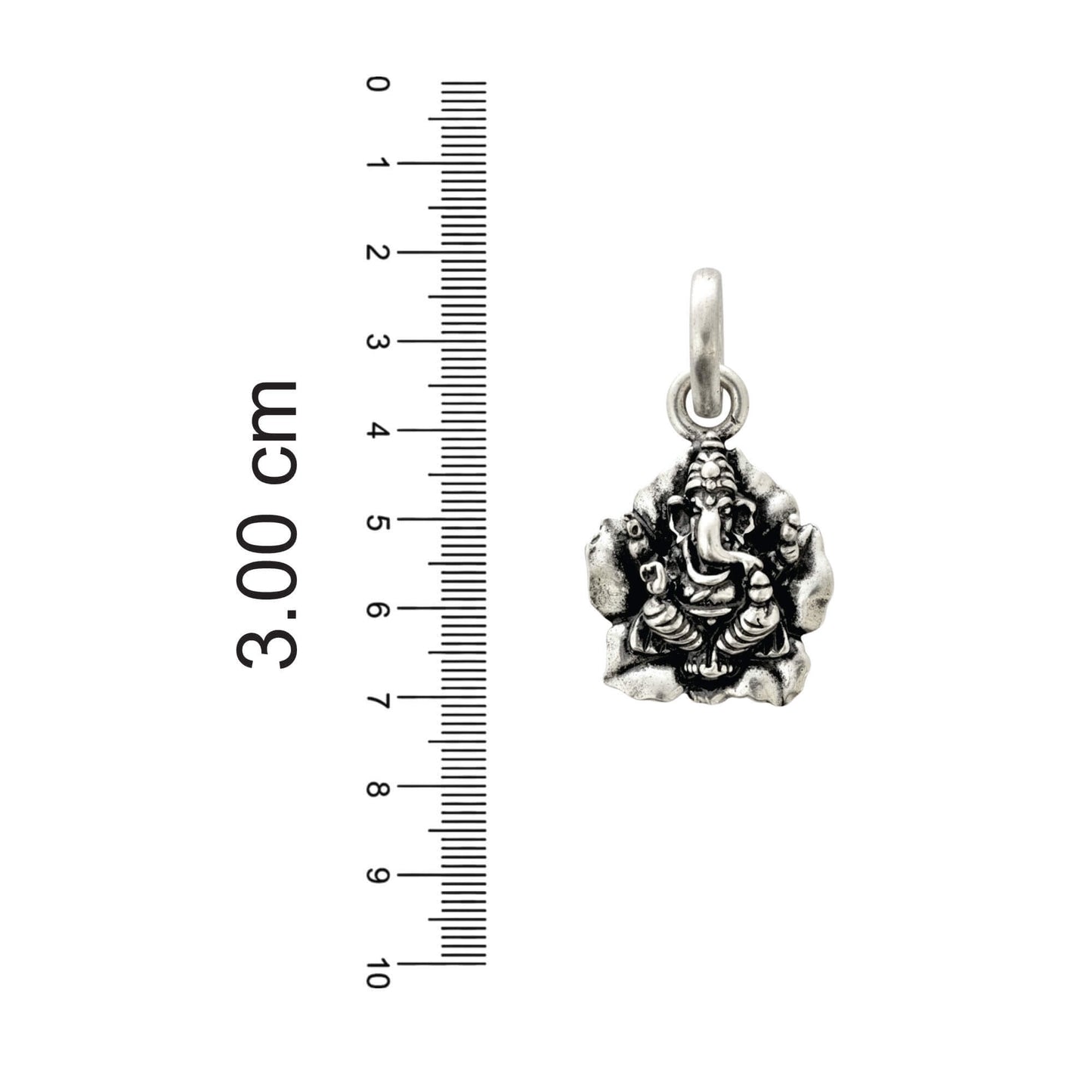 Azita 925 Sterling Silver God Ganesh Pendant for Men and Women without chain with Certificate of Authenticity and 925 Stamp.