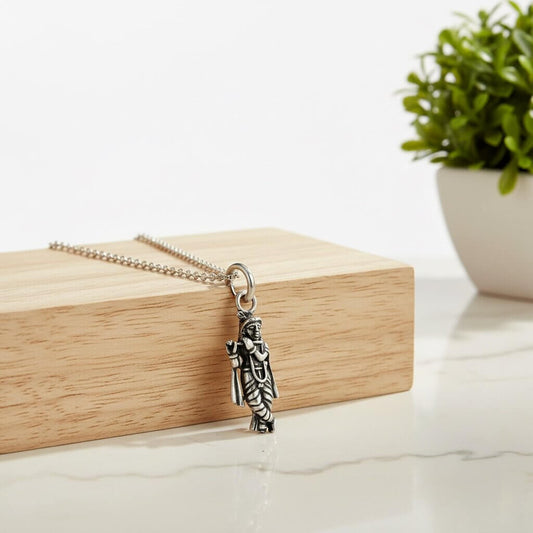 Azita 925 Sterling Silver God Krishna Pendant for Men and Women without chain with Certificate of Authenticity and 925 Stamp