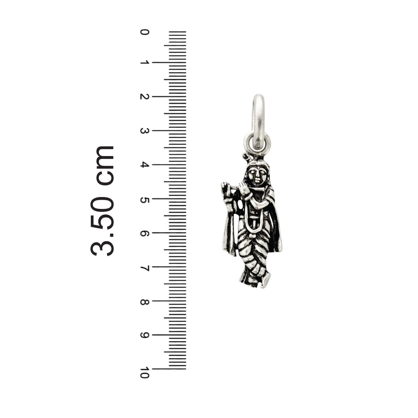 Azita 925 Sterling Silver God Krishna Pendant for Men and Women without chain with Certificate of Authenticity and 925 Stamp