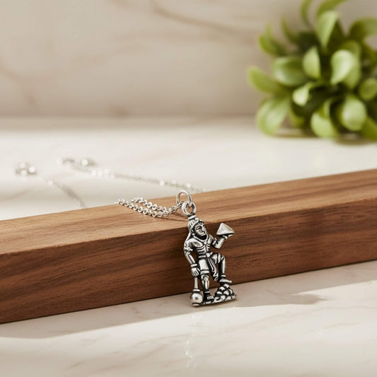 Azita 925 Sterling Silver God Hanuman Pendant for Men and Women without chain with Certificate of Authenticity and 925 Stamp