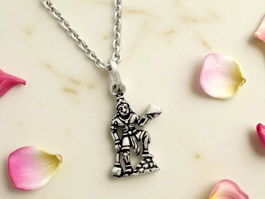 Azita 925 Sterling Silver God Hanuman Pendant for Men and Women without chain with Certificate of Authenticity and 925 Stamp