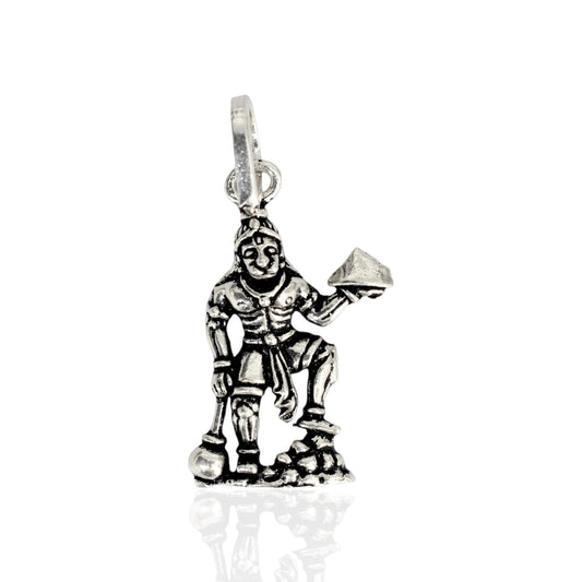 Azita 925 Sterling Silver God Hanuman Pendant for Men and Women without chain with Certificate of Authenticity and 925 Stamp