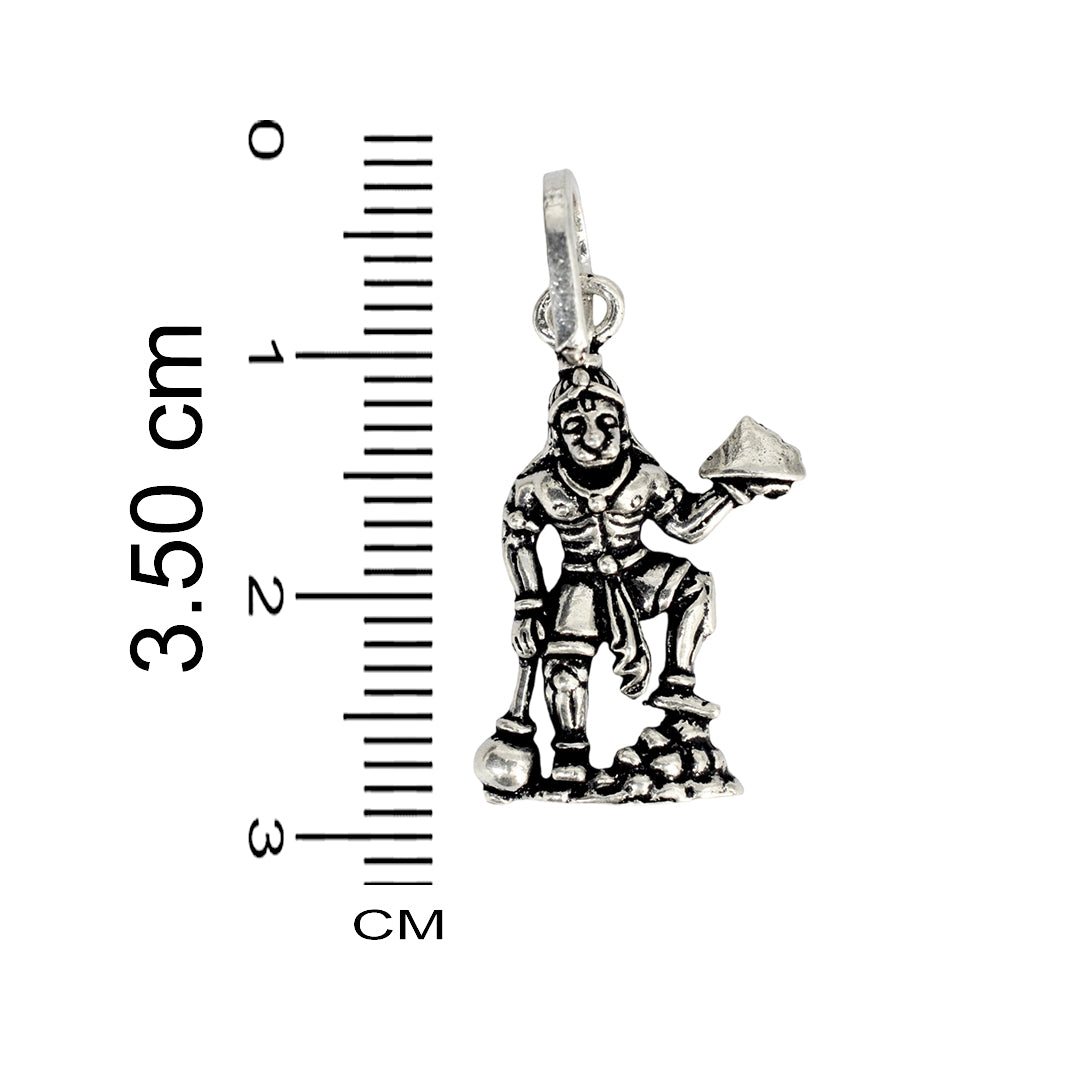 Azita 925 Sterling Silver God Hanuman Pendant for Men and Women without chain with Certificate of Authenticity and 925 Stamp