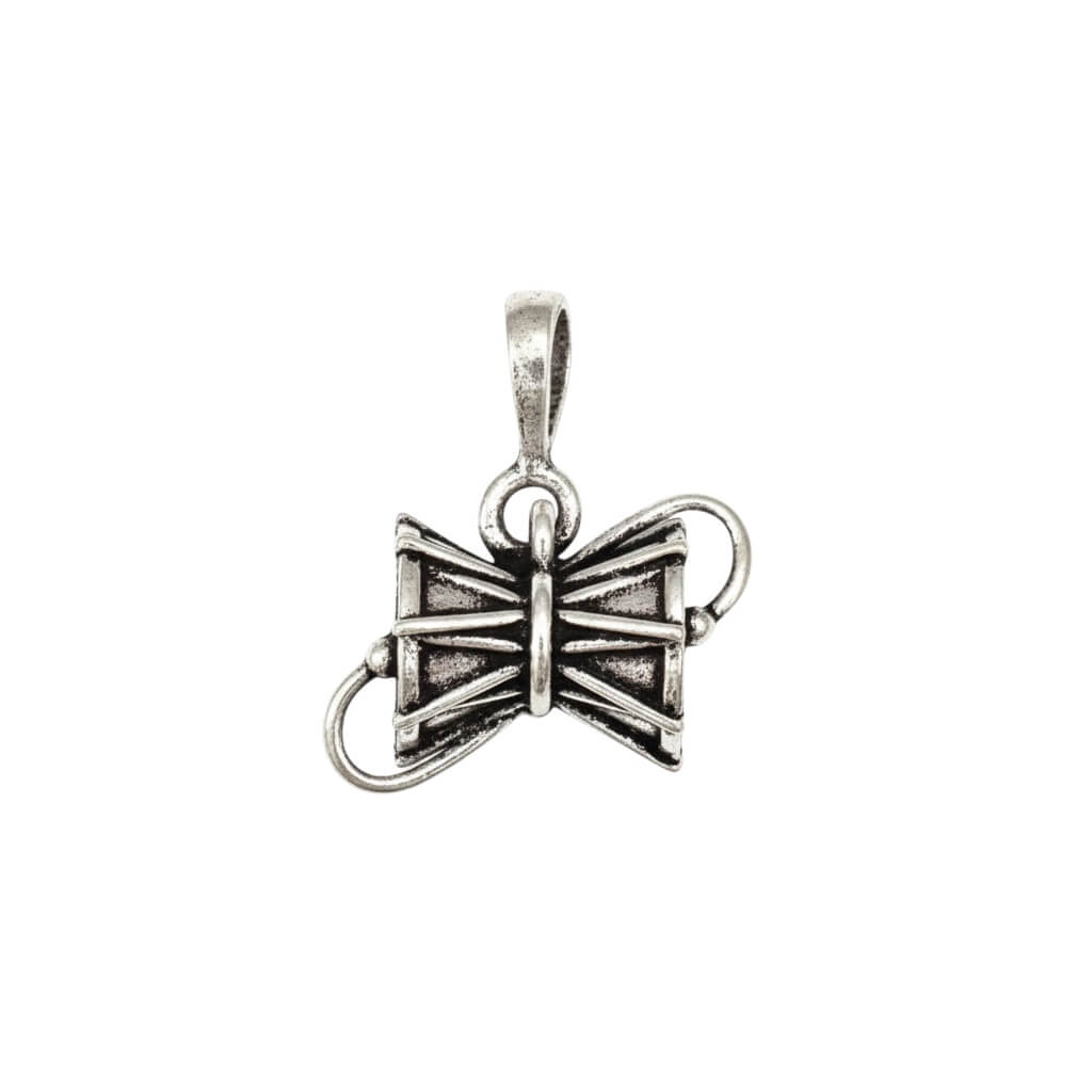 Azita 925 Sterling Silver God Shiv Damru Pendant for Men and Women without chain with Certificate of Authenticity