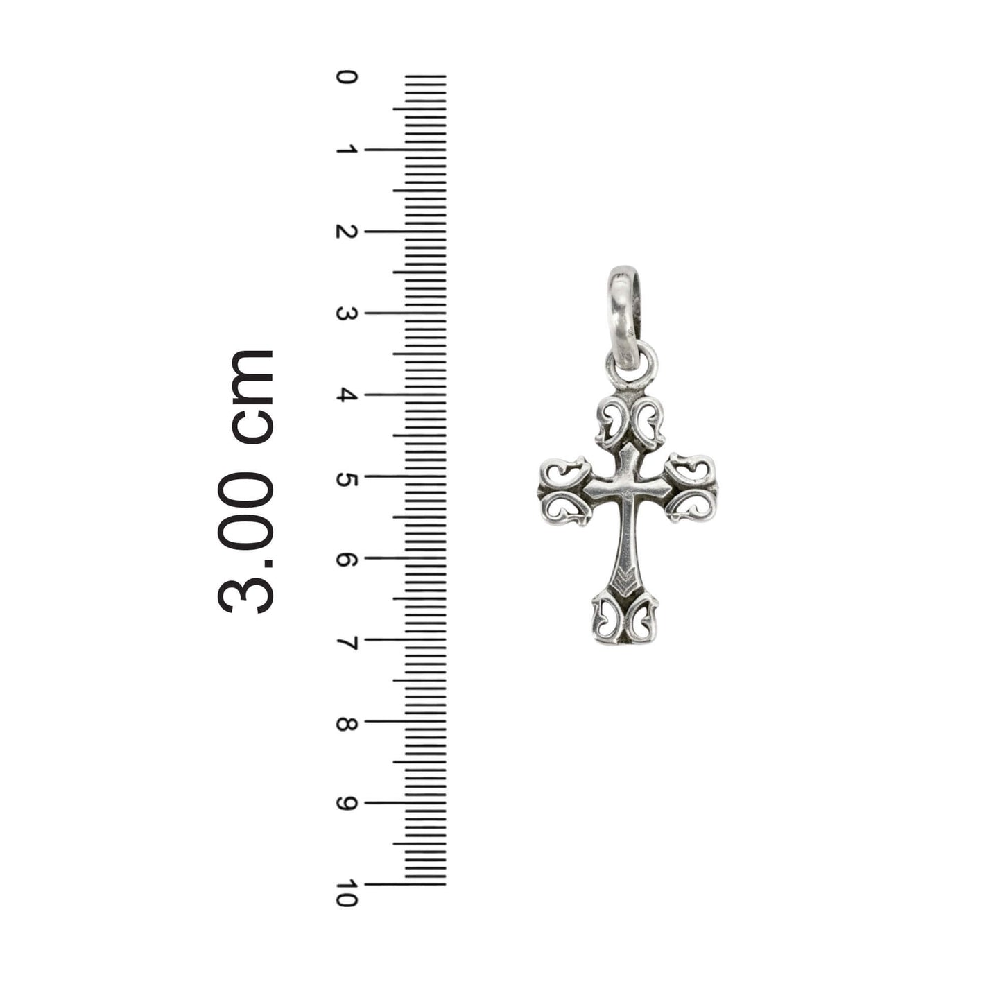 Azita 925 Sterling Silver Lord Jesus Cross Pendant for Men and Women without chain with Certificate of Authenticity and 925 Stamp