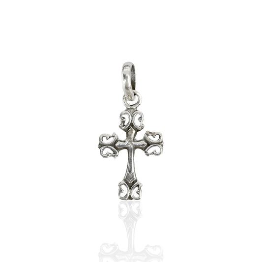 Azita 925 Sterling Silver Lord Jesus Cross Pendant for Men and Women without chain with Certificate of Authenticity and 925 Stamp