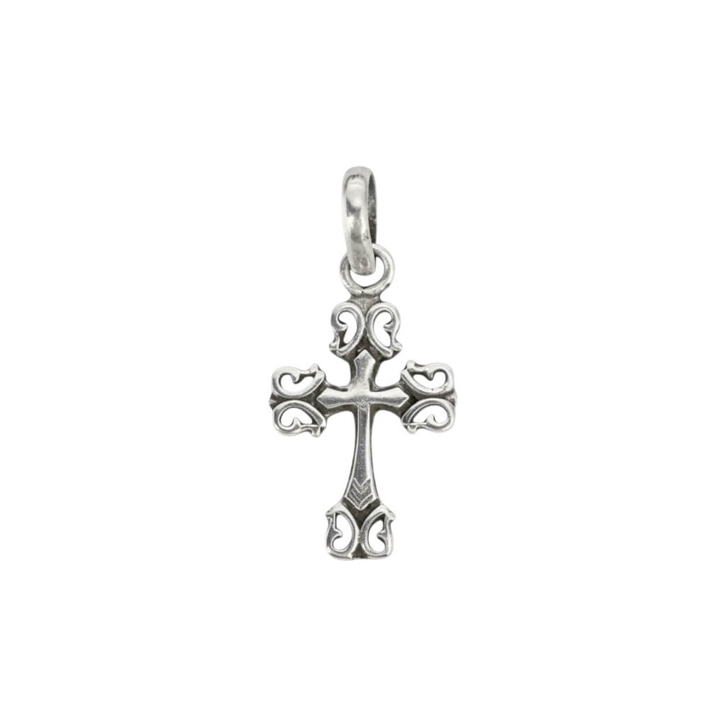 Azita 925 Sterling Silver Lord Jesus Cross Pendant for Men and Women without chain with Certificate of Authenticity and 925 Stamp