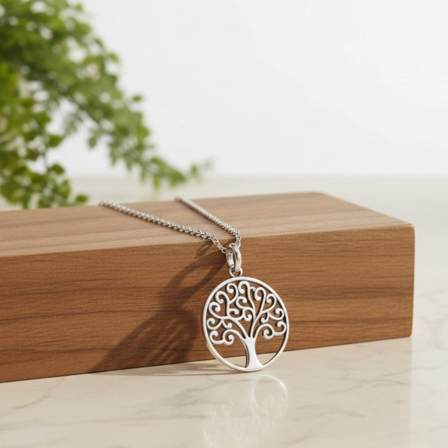 Azita 925 Sterling Silver Tree of life Pendant for Men and Women without chain with Certificate of Authenticity and 925 Stamp
