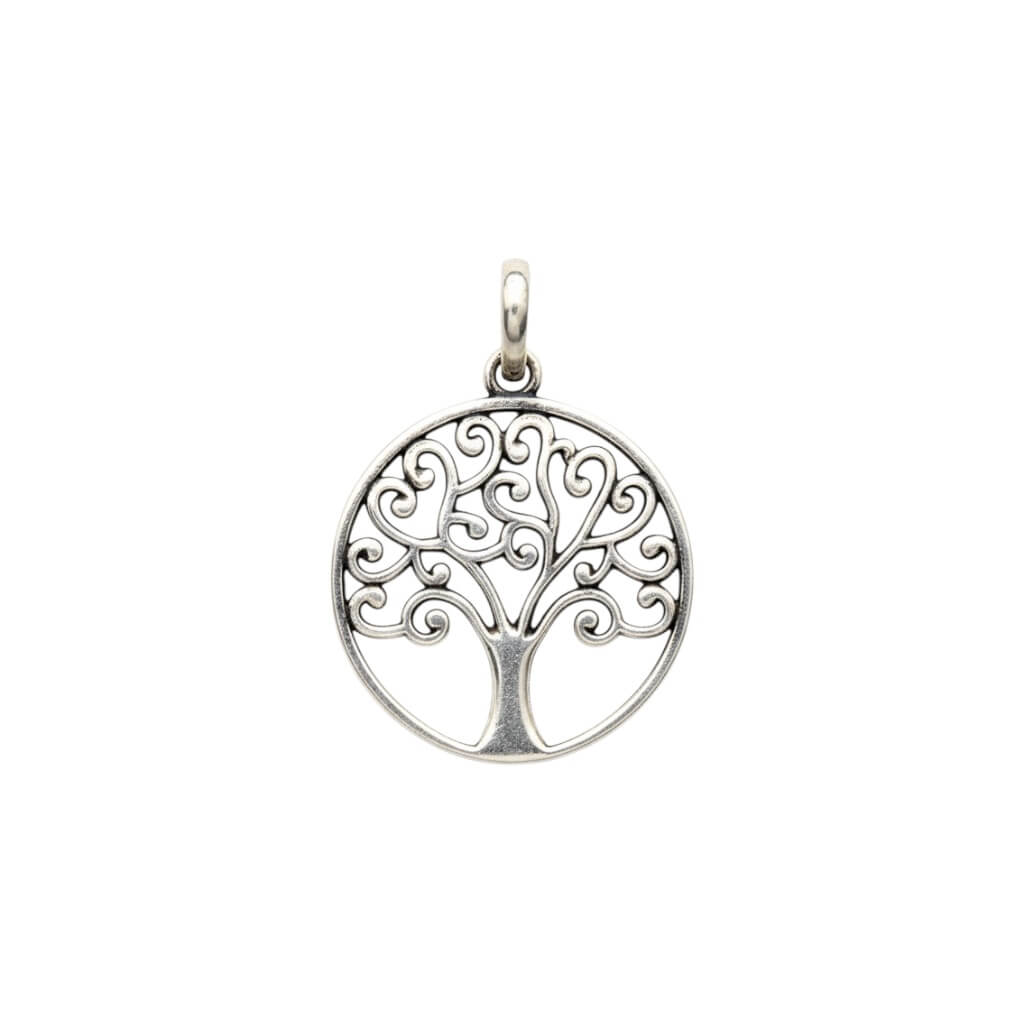 Azita 925 Sterling Silver Tree of life Pendant for Men and Women without chain with Certificate of Authenticity and 925 Stamp