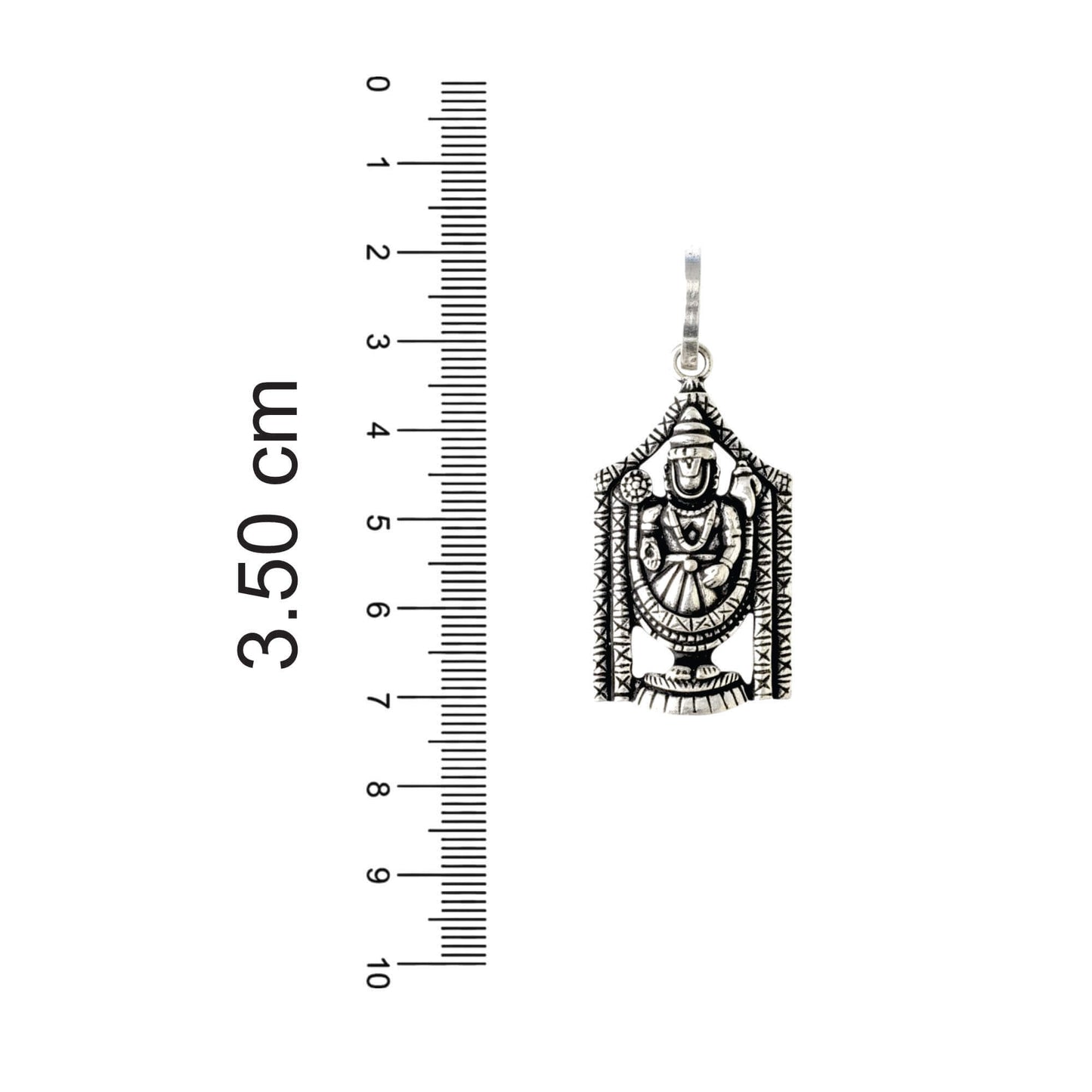 Azita 925 Sterling Silver God Tirupati Bala Ji Pendant for Men and Women without chain with Certificate Of Authenticity