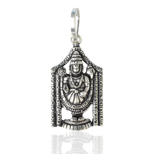 Azita 925 Sterling Silver God Tirupati Bala Ji Pendant for Men and Women without chain with Certificate Of Authenticity