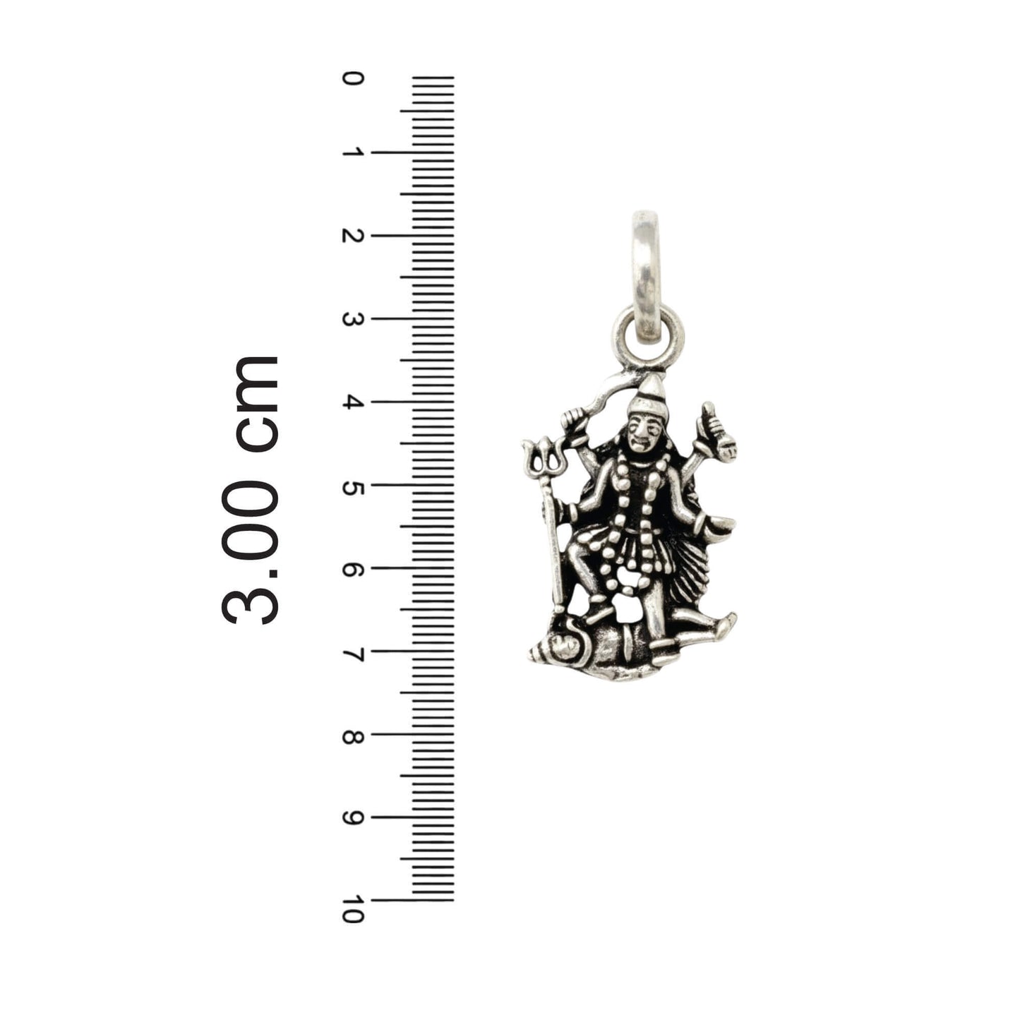 Azita 925 Sterling Silver God Goddess Maa Kali Pendant for Men and Women without chain with Certificate of Authenticity and BIS Hallmark.