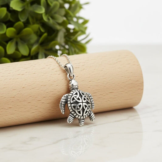 Azita 925 Sterling Silver Tortoise/kachua Pendant for Men and Women without chain with Certificate of Authenticity and 925 Stamp