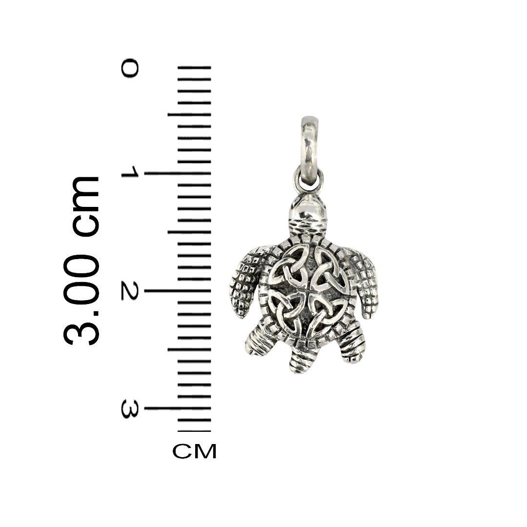 Azita 925 Sterling Silver Tortoise/kachua Pendant for Men and Women without chain with Certificate of Authenticity and 925 Stamp