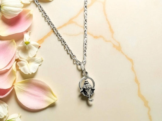 Azita 925 Sterling Silver God Ganesh Pendant for Men and Women| Ganesh Face| Without Chain| With Certificate of Authenticity and 925 Stamp.