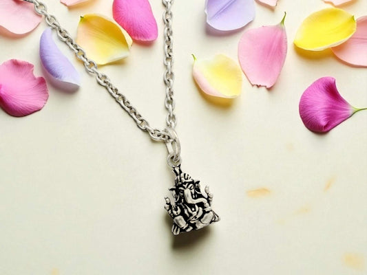 Azita 925 Sterling Silver God Ganesh Pendant for Men and Women| Omkara| Without Chain| With Certificate of Authenticity and 925 Stamp.