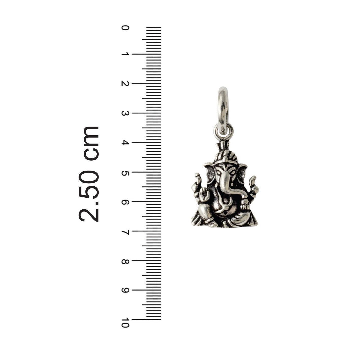 Azita 925 Sterling Silver God Ganesh Pendant for Men and Women| Omkara| Without Chain| With Certificate of Authenticity and 925 Stamp.
