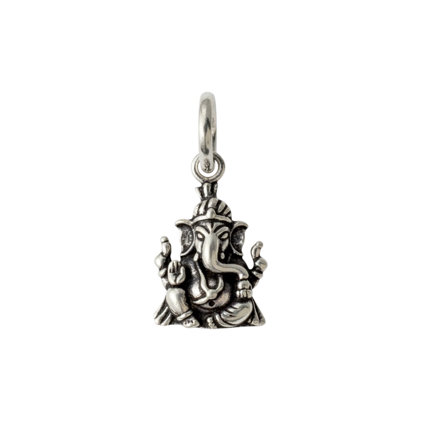 Azita 925 Sterling Silver God Ganesh Pendant for Men and Women| Omkara| Without Chain| With Certificate of Authenticity and 925 Stamp.