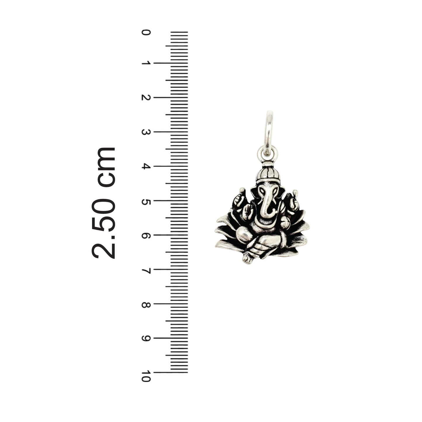 Azita 925 Sterling Silver God Ganesh Pendant for Men and Women| Vinayak | Without Chain| With Certificate of Authenticity and 925 Stamp.
