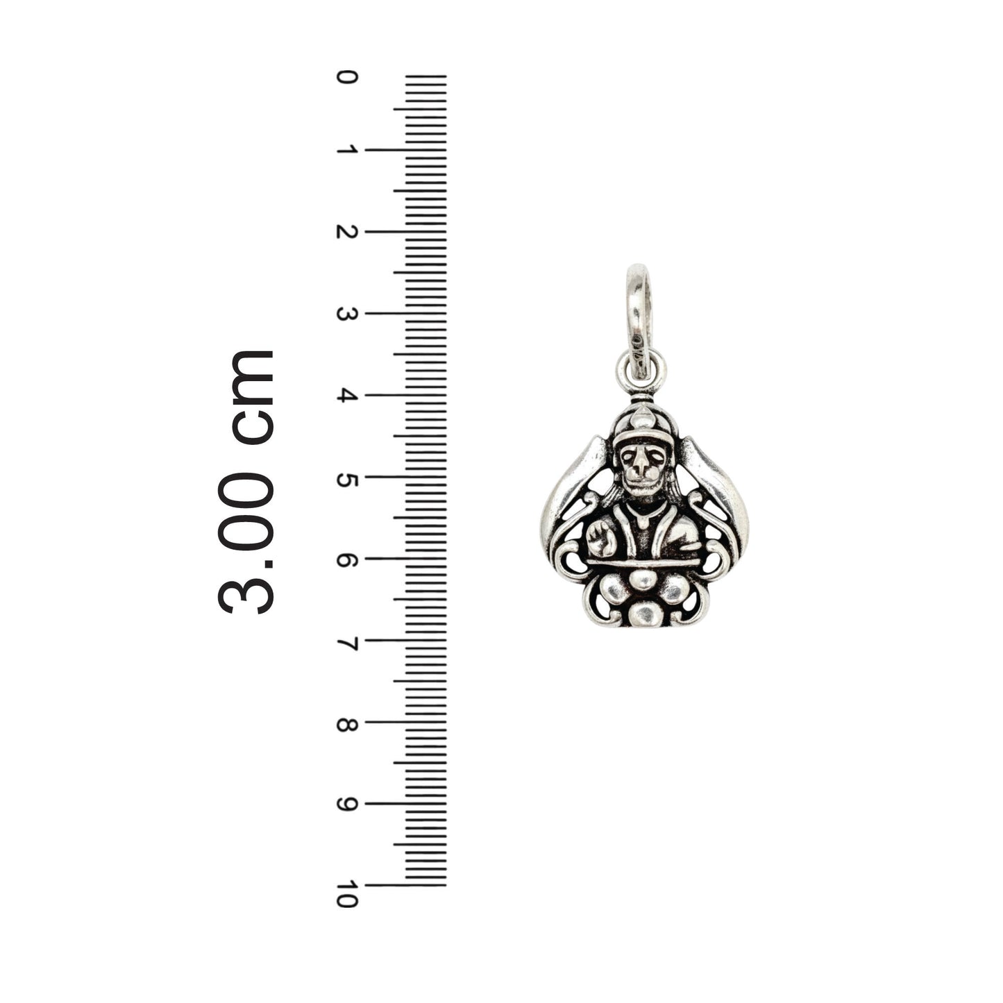 Azita 925 Sterling Silver God Hanuman Pendant for Men and Women| Vayu Putra| Without Chain| With Certificate of Authenticity and 925 Stamp.