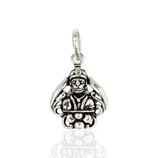 Azita 925 Sterling Silver God Hanuman Pendant for Men and Women| Vayu Putra| Without Chain| With Certificate of Authenticity and 925 Stamp.