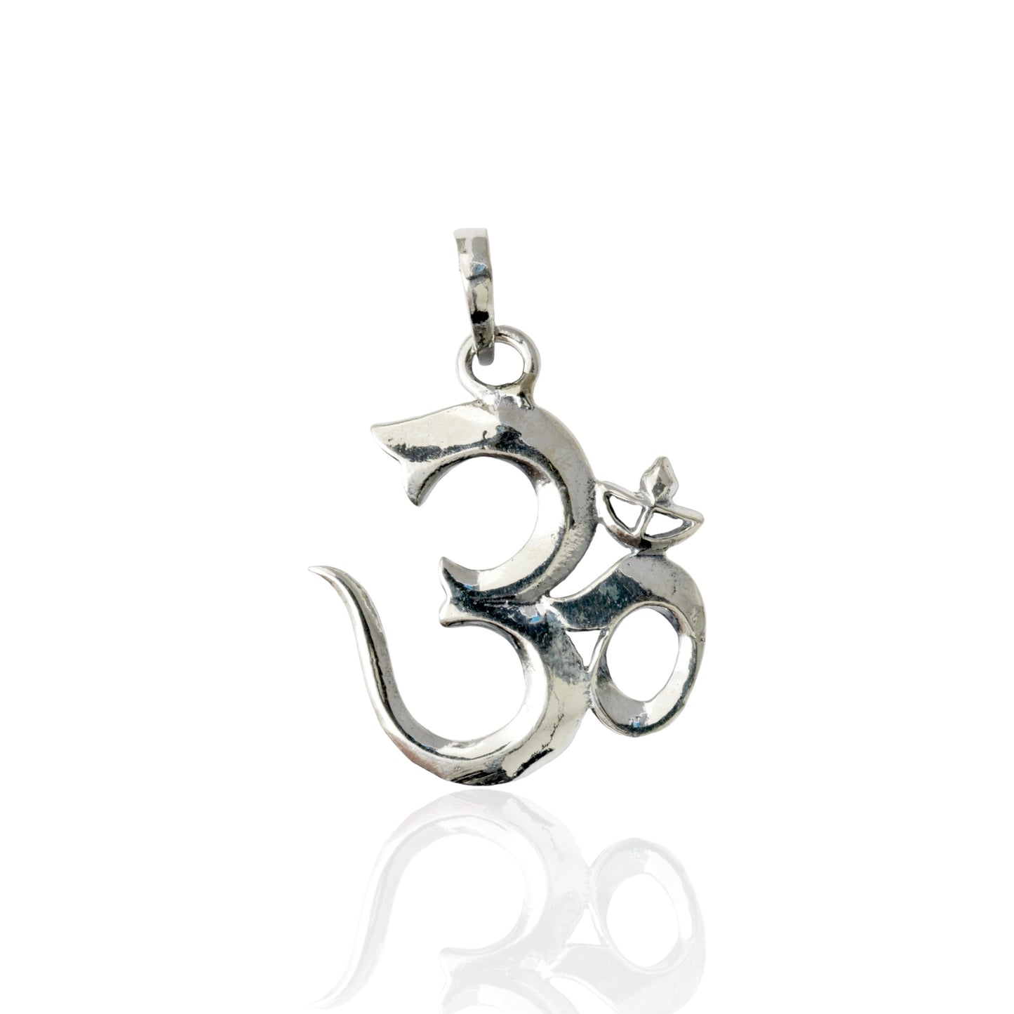 Azita 925 Sterling Silver Divine Om Pendant for Men and Women| Large| Without Chain| With Certificate of Authenticity and 925 Stamp.