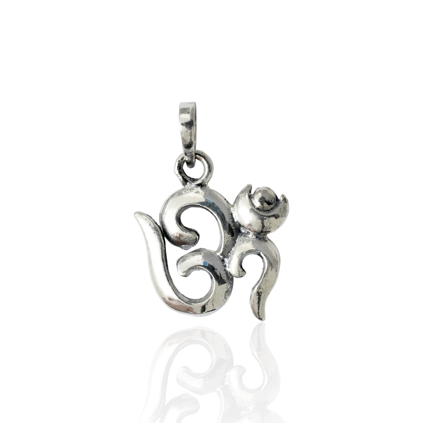 Azita 925 Sterling Silver Divine Om Pendant for Men and Women| Small | Without Chain| With Certificate of Authenticity and 925 Stamp.