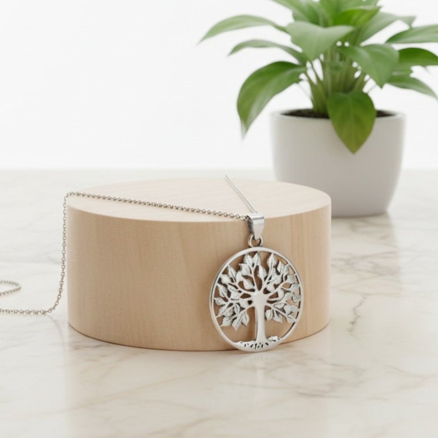 Azita 925 Sterling Silver Tree of Life Pendant for Men and Women| Without Chain | With Certificate of Authenticity and 925 Stamp.