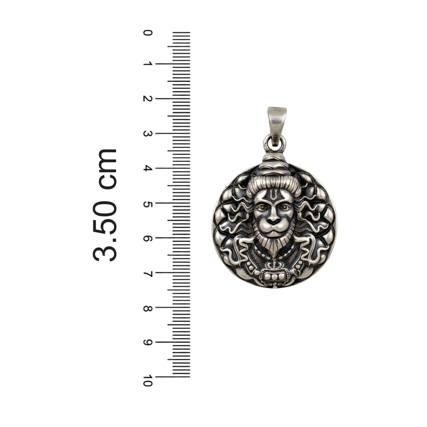 Azita 925 Sterling Silver God Hanuman Pendant for Men and Women| Tejas | Without Chain| With Certificate Of Authenticity and BIS Hallmark