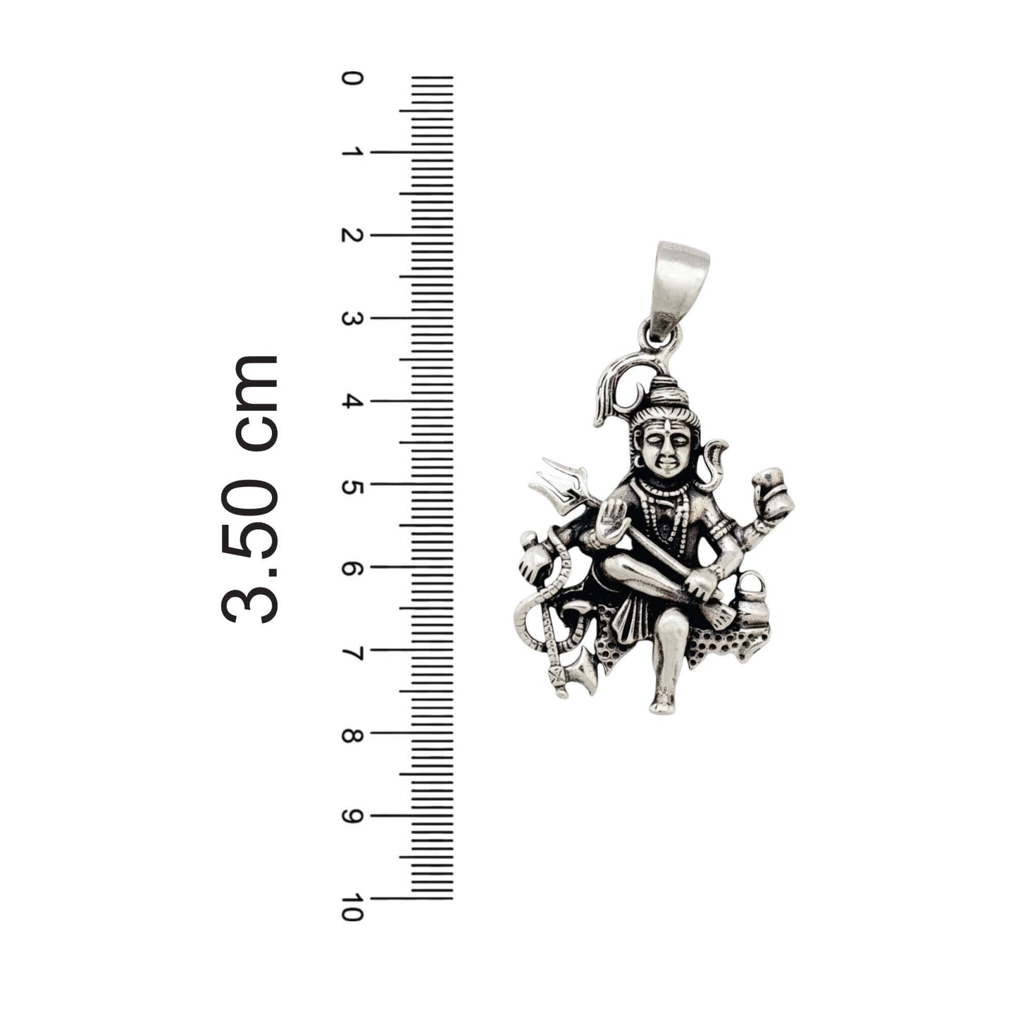 Azita 925 Sterling Silver God Shivji Pendant for Men and Women | Rudra | Without chain | With Certificate of Authenticity and BIS Hallmark.