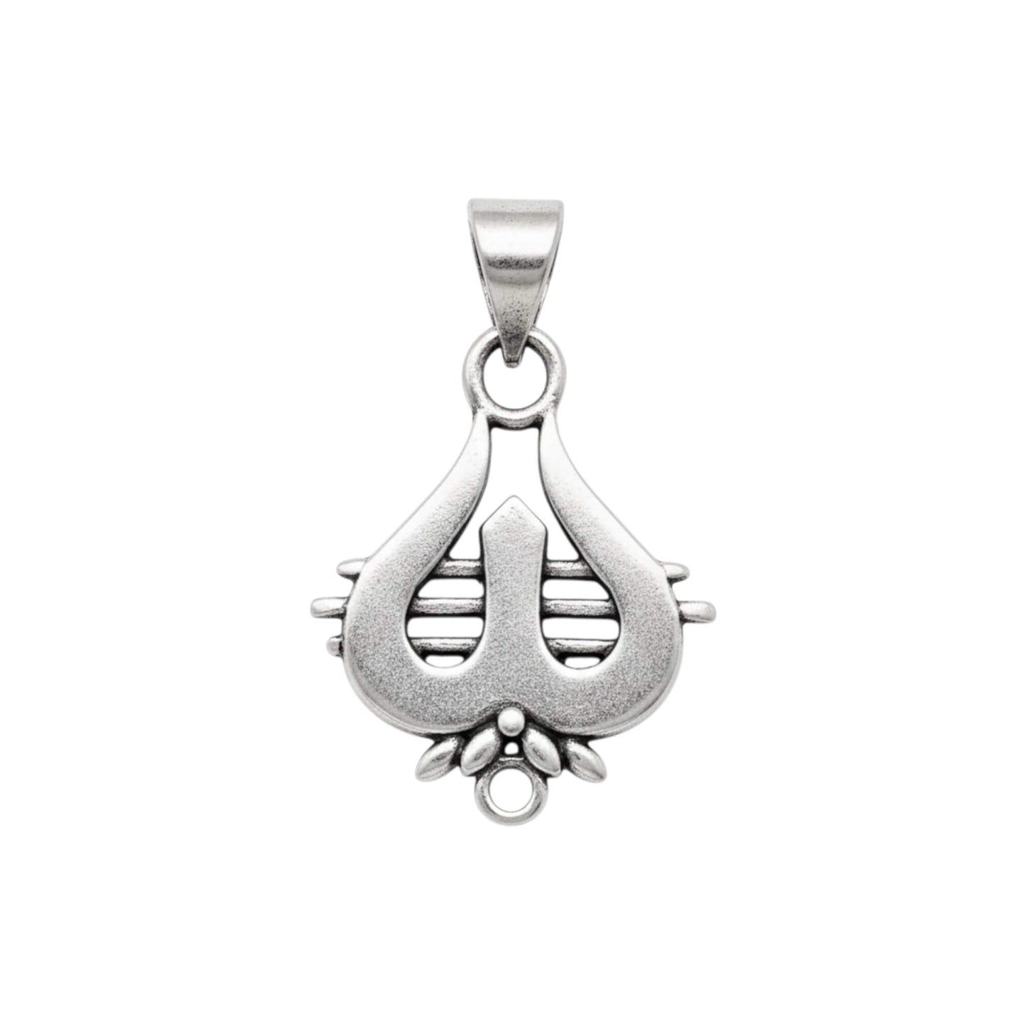 Azita 925 Sterling Silver God Shiv Trishul Pendant for Men and Women | Small | Without Chain | with Certificate of Authenticity and BIS Hallmark.