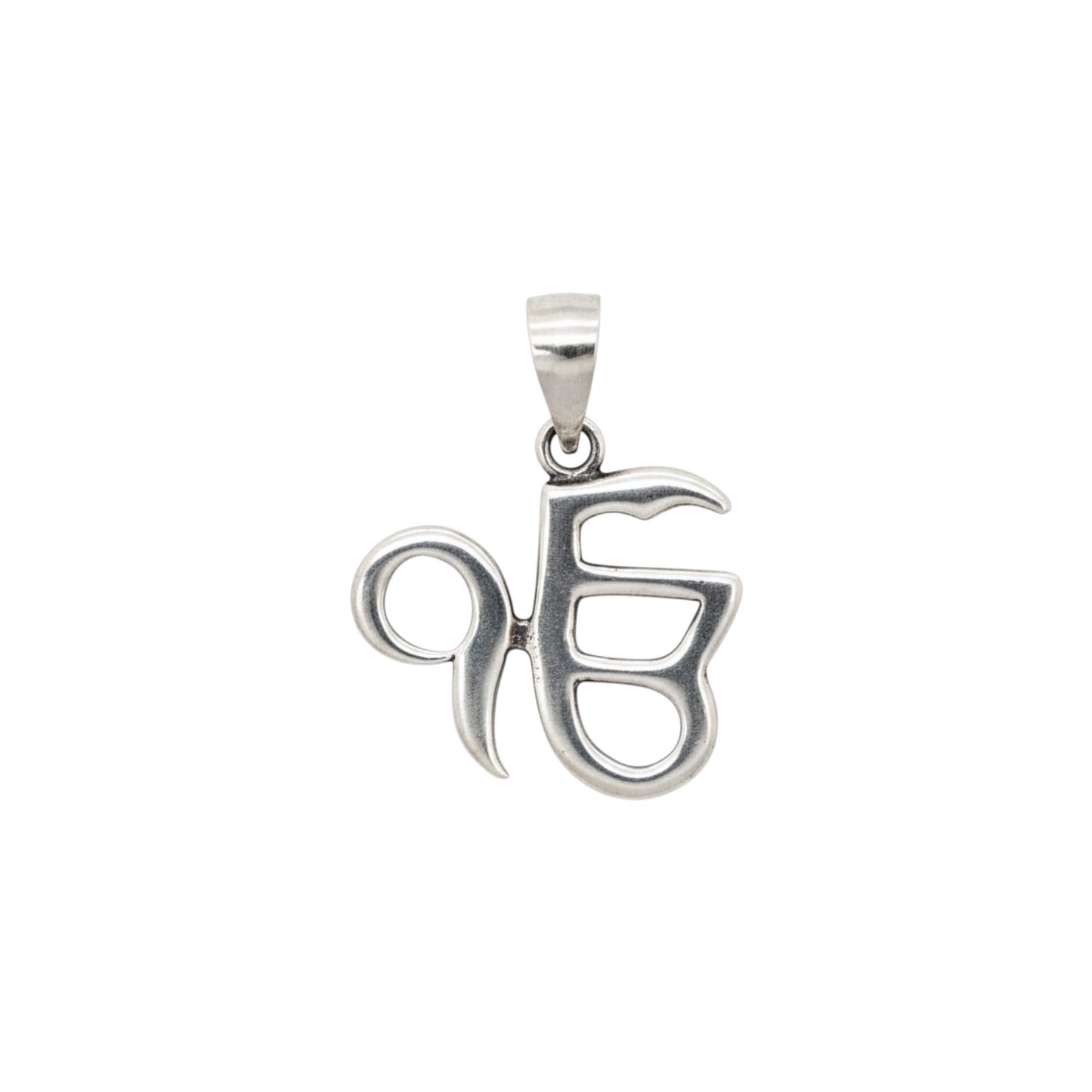 Azita 925 Sterling Silver Gurmukhi Ik Onkar Pendant for Men and Women | Without Chain | with Certificate of Authenticity and BIS Hallmark.
