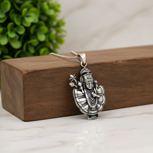 Azita 925 Sterling Silver God Kirshna Pendant for Men and Women | Sanwariya Seth Ji | Without Chain | with Certificate of Authenticity and BIS Hallmark.