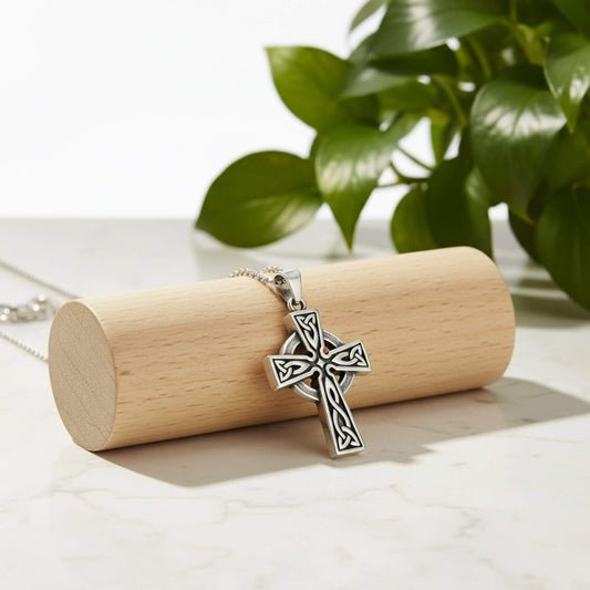 Azita 925 Sterling Silver Christian Cross Pendant for Men and Women | Cross Pendant-1 | Without Chain | with Certificate of Authenticity and BIS Hallmark.