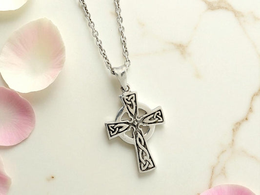 Azita 925 Sterling Silver Christian Cross Pendant for Men and Women | Cross Pendant-1 | Without Chain | with Certificate of Authenticity and BIS Hallmark.