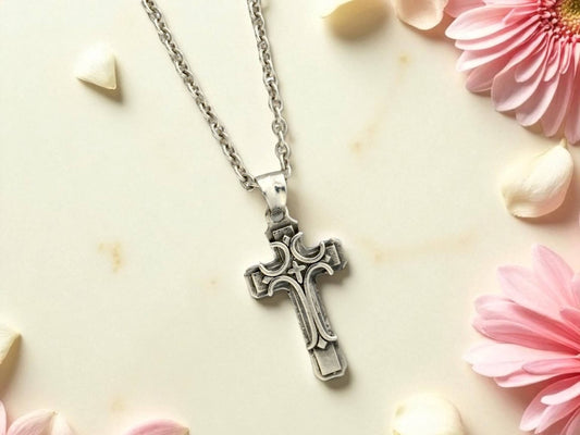 Azita 925 Sterling Silver Christian Cross Pendant for Men and Women | Cross Pendant-2 | Without Chain | with Certificate of Authenticity and BIS Hallmark.