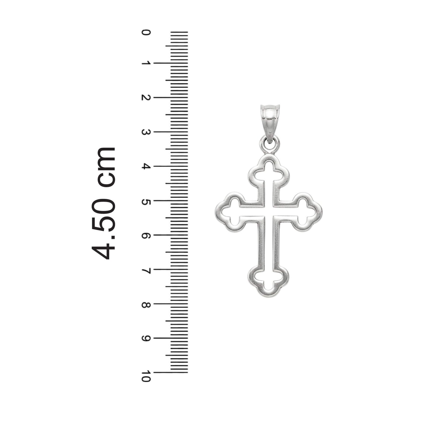 Azita 925 Sterling Silver Christian Cross Pendant for Men and Women | Cross Pendant-3 | Without Chain | with Certificate of Authenticity and BIS Hallmark.