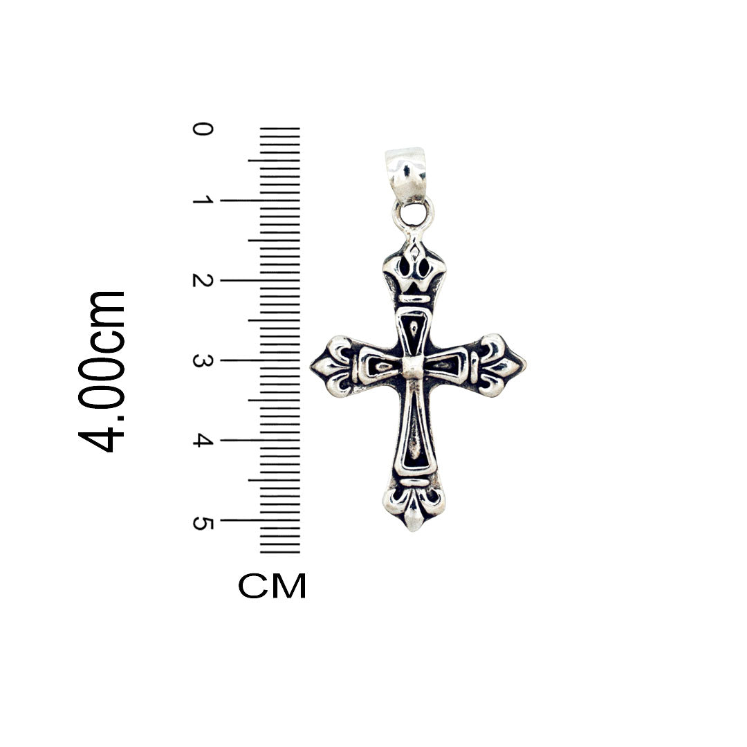 Azita 925 Sterling Silver Christian Cross Pendant for Men and Women | Cross Pendant-6 | Without Chain | with Certificate of Authenticity and BIS Hallmark.