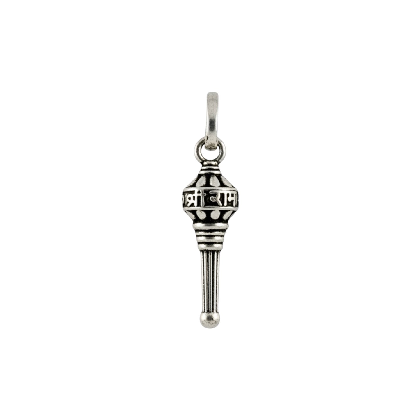 Azita 925 Sterling Silver God Hanuman Gada Pendant for Men and Women| Without Chain| With Certificate of Authenticity and BIS Hallmark.
