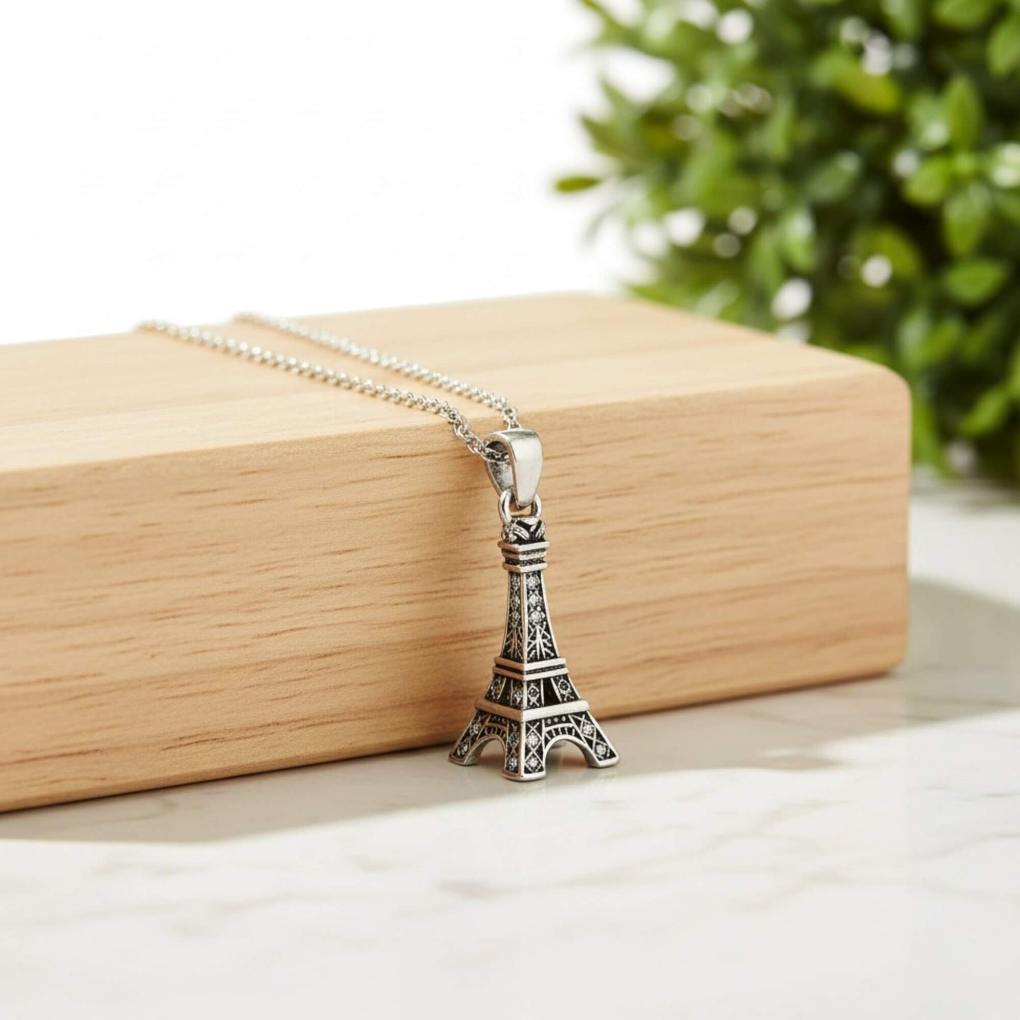 Azita 925 Sterling Silver Pendant for Men and Women| Love in Paris | without chain| With Certificate of Authenticity and BIS Hallmark.