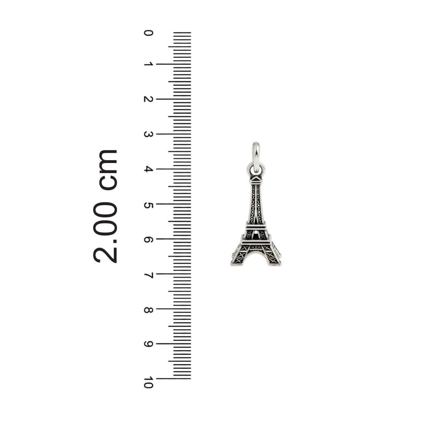 Azita 925 Sterling Silver Pendant for Men and Women| Love in Paris | without chain| With Certificate of Authenticity and BIS Hallmark.
