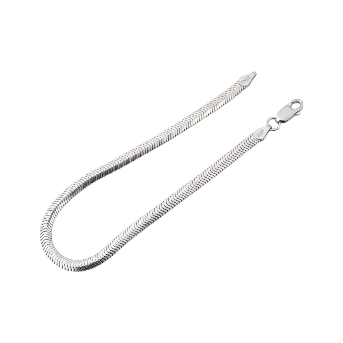 Azita 925 Sterling Silver Snake Bracelet for Men and Boys with Certificate of Authenticity and BIS Hallmark.