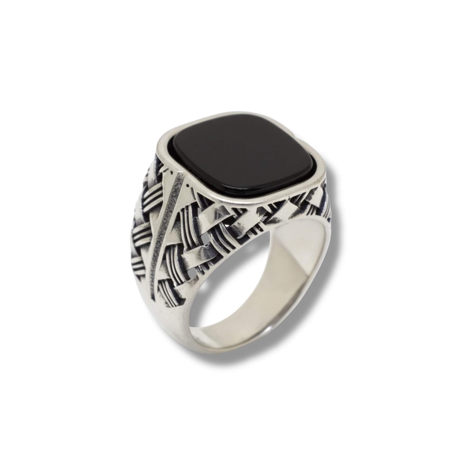 Azita 925 Sterling Silver Turkish Ring for Men and Boys with Certificate of Authenticity and BIS Hallmark
