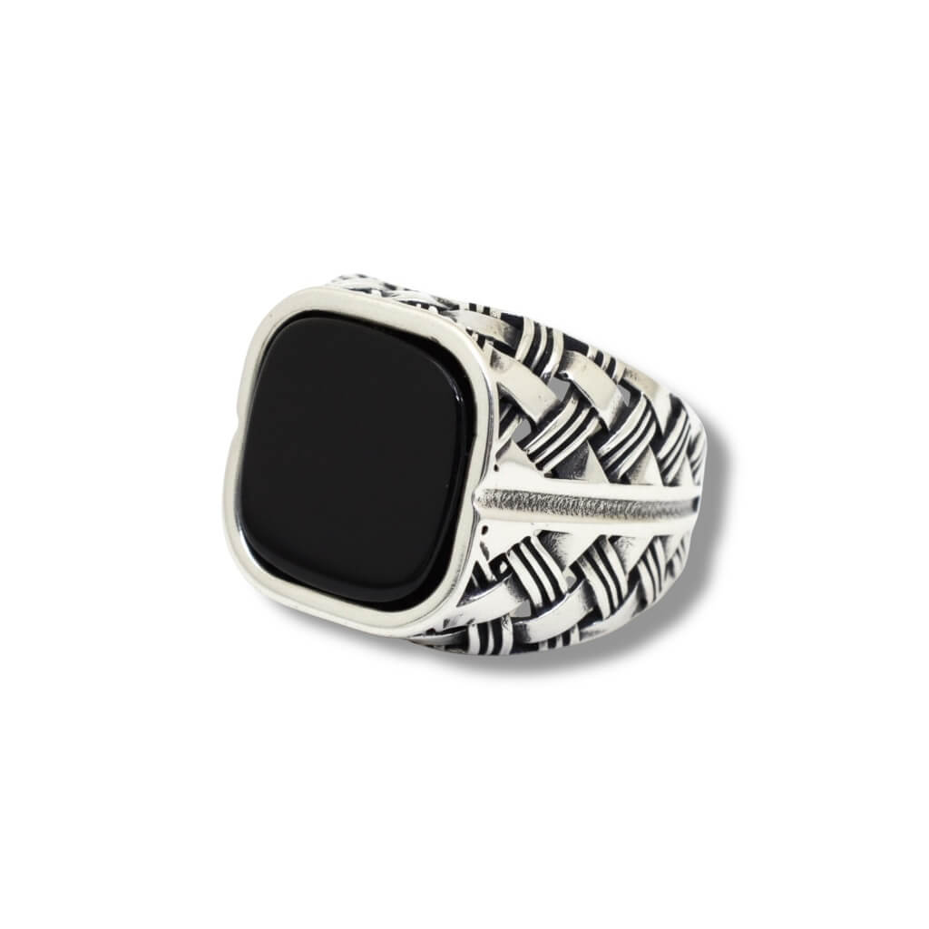 Azita 925 Sterling Silver Turkish Ring for Men and Boys with Certificate of Authenticity and BIS Hallmark
