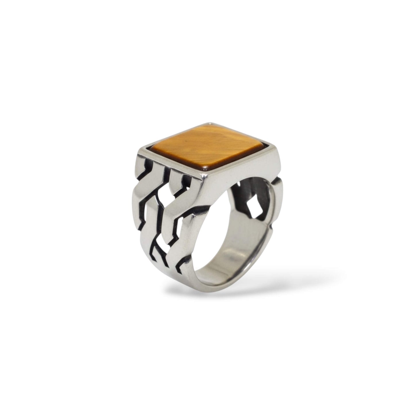 Azita 925 Sterling Silver Turkish Ring for Men and Boys with Certificate of Authenticity and BIS Hallmark